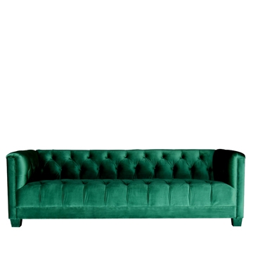 Luxe 3 Seater Emerald Green